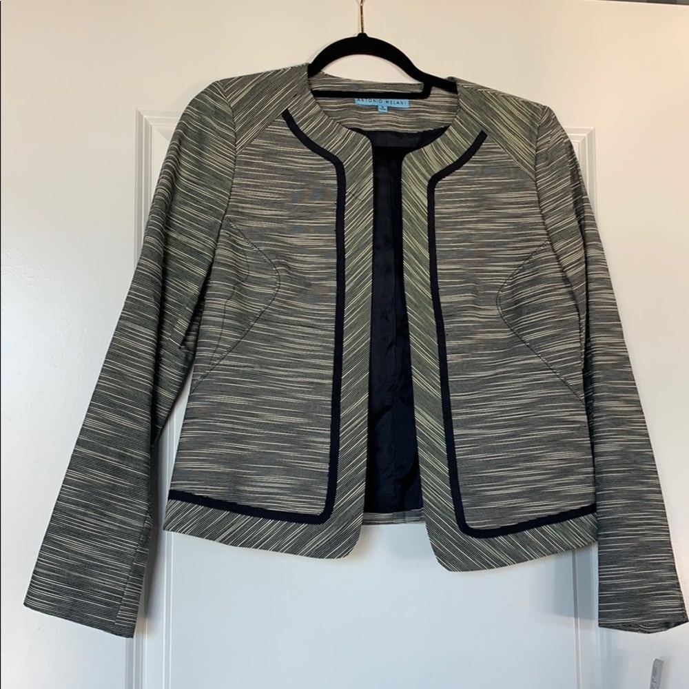 Antonio Melani horizontal striped blazer